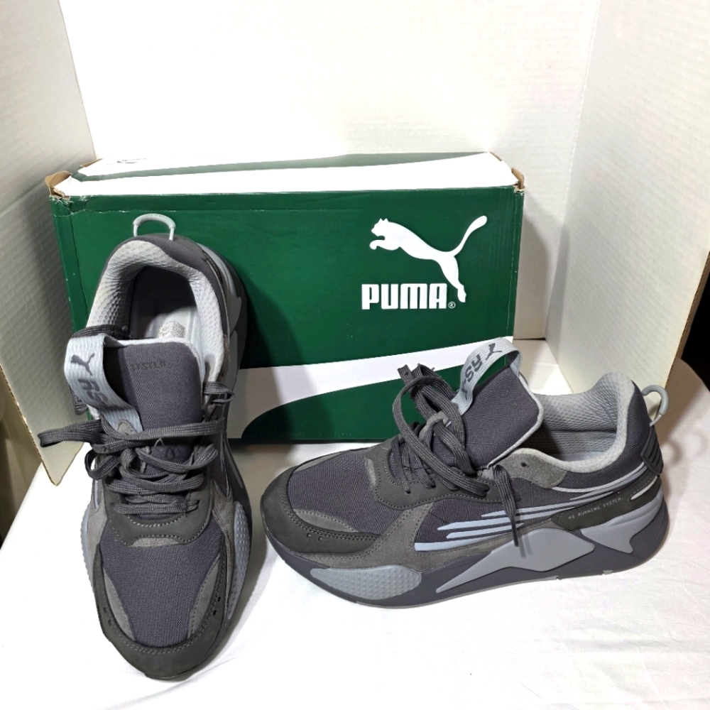Puma Charcoal and Light Gray Athletic Shoes